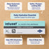 Ialuset cream packaging with text on a wooden background